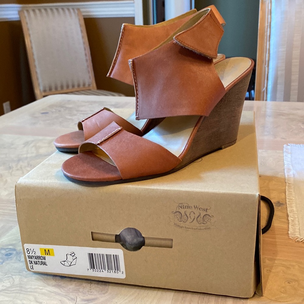Women’s Nine West, wedge sandal, size 8 1/2